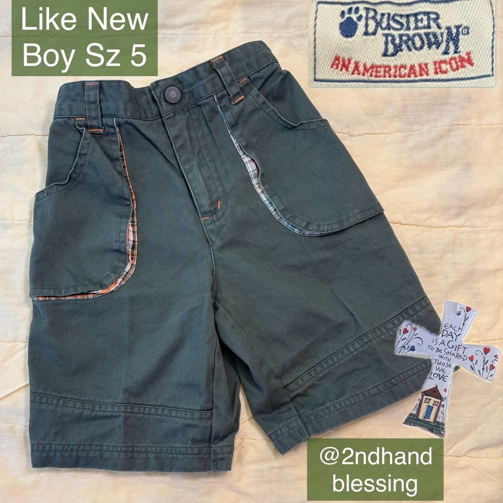 Like New Buster Brown Kids Army Green Shorts Sz 5, An American Icon